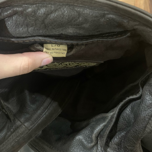 Columbia Leather Jacket Brown Size L/G - Picture 7 of 7